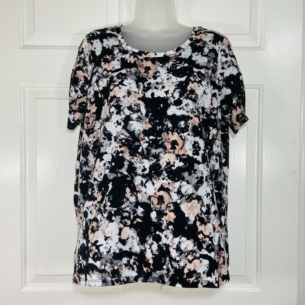 Faded Glory Women’s XL Pink And Black Blouse